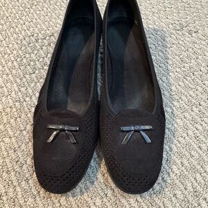 Stuart Weitzman Black Bow Shoes